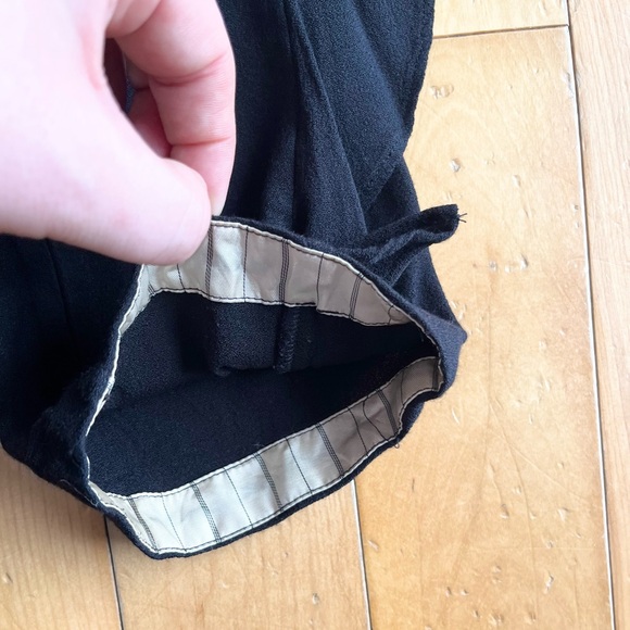 Noa Noa Relaxed Fit Boho Flowy Ruffle Black Pants with Elastic Waist – Size 40 - Picture 3 of 9